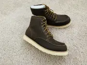 American Eagle Outfitters Men’s Leather Hi Top Boots With Sherpa Lining In Size8