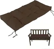 Garden Bench Cushion 140 x 45 110 x 40 120 x 50 130x50cm with Non-Slip - Patio Furniture Replacement Pad for Indoor & Outdoor Benches, Dining & Kitchen Seats, Swing Chair(Coffee,90x40x8cm Thick)