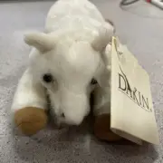 NOS HTF! RARE!!! VINTAGE! Dakin Huggables Gwendolyn Goat Applause Farm White