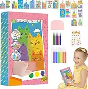 Scratch Paper Art,Colorful Educational Kids Painting Set | Toddler Drawing Kits, Scratchboard Materials for Kids, Travel, Family, Friends, Home Party, Easter