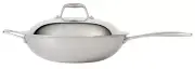 Tramontina Gourmet 12" Tri-Ply Clad Stainless Steel Wok Fry Pan NEW