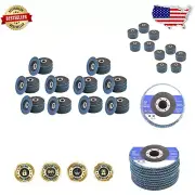100 Pack Zirconia 40 Grit Flap Discs 4-1/2" - Max Speed 13300 RPM Grinding Tool