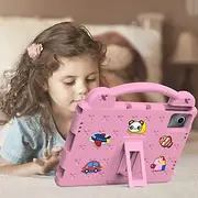 Tablet Case Cover For Samsung Galaxy Tab S9 11 inch S9 Plus 12.4 S8 S7 S6 A8 A7 A Ultra Plus FE Lite Handle with Adjustable Kickstand Shockproof 3D Cartoon Sil
