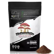 Upcup Koffee Functional Ground Mushroom Coffee - Includes Lions Mane, NAD+, & Hi