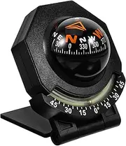 GANAZONO Car Compass Ball Durable Automotive Dashboard Decor Navigation Compass for Car Boat Truck Easy to Install Use Sleek Design for Travel Enthusiasts