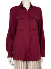 Burgundy Long Sleeve Shirt