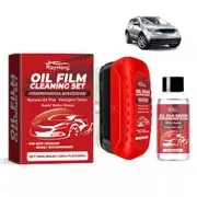 2Set Automotive Oil Film Cleaning Brush Seedhubdok Glass Cleaning Board,Wemas Cleaner