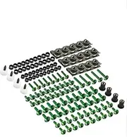Connector 177PCS Fastener Clips Screw for CBR600RR CBR1000RR CBR 600 F2 F3 F4 CBR 900 929RR 650R CNC Fairing Bolt Kit(Green)