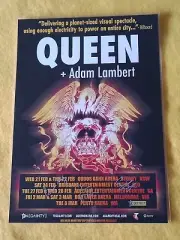 QUEEN + ADAM LAMBERT - 2018 AUSTRALIA Tour - SIGNED AUTOGRAPHED Tour Poster