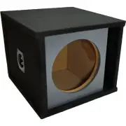 Car Audio Single 10" Slot Vented Paintable Baffle Stereo Sub Box Enclosure