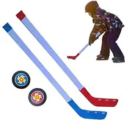 Hockey Sticks for Kids | Street Hockey Sticks and Pucks Set,Youth Hockey Training Equipment, Perfect Hockey Starter Set Birthday for Boys Girls