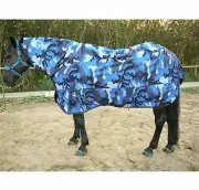 600D Horse Rugs Combo Neck Ristop Turnout Horse Rug No Fill Rainsheet Washable