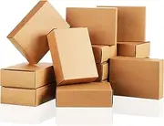 Gersoniel 50 Pcs Kraft Soap Boxes Packaging for Homemade Soap Making Supplies for Party Favor No Window Empty Treats Wrapping Packaging 3.8 x 2.8 x 1.2 Inch(Kraft Color)