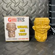 GEEKI TIKIS MAD MAGAZINE WHAT ME TIKI? SHOT GLASS ALFRED E NEUMAN MAD ABOUT TIKI