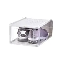 在飛比找松果購物優惠-【大號】加厚鞋盒 鞋盒 透明鞋架 硬盒升級款 收納盒 透明鞋