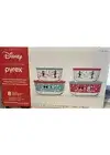 Pyrex Disney Christmas Mickey Minnie Mouse 8 Pcs Glass Bowl Holiday Set NIB A-7