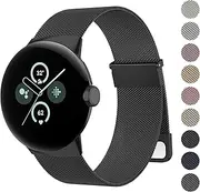 Metal Strap for Google Pixel Watch 2 /Pixel Watch/Pixel Watch 3 41mm Strap for Women Men, No Gap Stainless Steel Replacement Wristband for Google Pixel Watch 2nd/Pixel Watch 1st