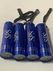 4- LED Bulb Mini Flashlight 3.5 “ Super Bright ~ AAA Batteries NOT Included