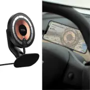 Magnet Magsafe Wireless Charger For Tesla 3/y Dashboard, 15w Fast Charging Car Phone Mount All Phones Compatible