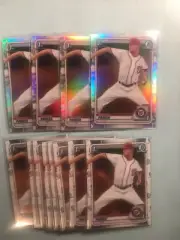 2020 bowman chrome refractors Mitchell Parker 12 card lot