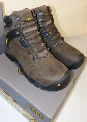 NEW KEEN Louisville 6" WP Steel Toe Utility Work Boots - Brown Size 12D