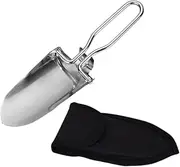 HIAKDOFT Lightweight Folding Shovel for Gardening and Camping Versatile Outdoor Tool with Compact Storage Bag for Digging Planting and Fishing Activities