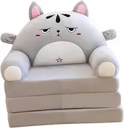 JISADER Space Efficient Folding Sofa Bed Sleeper Chair for Living Room and Apartment, Cat, as described