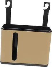 Zerodeko Car Seat Back Storage Tissue Box Trash Bin Rear Seat Car Organizer Space-saving Design Abs Pu