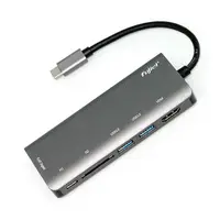 在飛比找樂天市場購物網優惠-Fujiei USB 3.1 Type C 6合1轉換器 傳