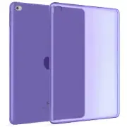 Transparent Protective Silicone Cover Case For Apple iPad Air 2 in Purple