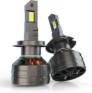 LED Headlight Bulbs 30000 Lumens, 600% Brightness, 10W High Power, 6000K Cool White, Extremely Bright Conversion Kit,H7