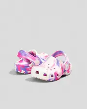 [Crocs] Crocs Toddlers' Classic Marble Clog Shoes in Pink Crush 0 Pink Crush