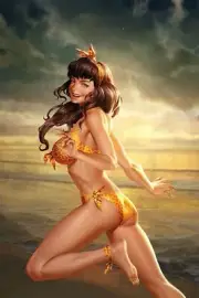 BETTIE PAGE #5 JUNG-GEUN YOON VIRGIN/TRADE VARIANT SET DYNAMITE NM