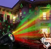 Luces de Navidad Cumpleano Fiesta Paisaje De Movimiento Proyector 5 Patrones LED