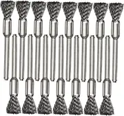 FUNOMOCYA Stainless Steel BBQ Grill Brush Set 12pcs Cleaning Brushes for Easy Outdoor BBQ Cleaning and Comfortable Grip