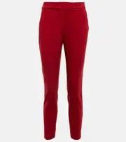 [Max Mara] Max Mara Pegno cropped jersey pants UK 8 red