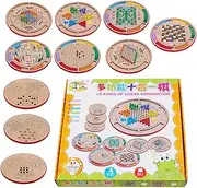 Chess and Checkers Set | Travel Chess Set Board Game - Intellectual Development Snakes & Ladders for Family Night Birthday Day