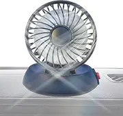 Car Fans That Blow Cold Air - Single Head Auto Cooler - Foldable Vehicle Cooling Fan, 3 Speeds, for SUVs, RVs, Trucks, Sedans, Cruises, USB Powered