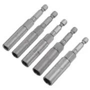 1/4" Quick-Change Hex Shank 6/7/8/9/10mm Nut Driver Bit Set No-magnetic CR-V