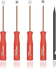BatPower 5pcs MacBook Repair Tool Kit Precision P5 Pentalobe Screwdriver T5 Torx Tri Wing Phillips Screwdriver with S2 Steel for MacBook Pro Air with Retina Display & Razer HP Dell laptop Screwdriver