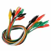 10PCS Electrical Alligator Clips Test lead Jumper Wire Crocodile Cable wire 2023