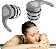 Kids Earplugs for Swimming - Reusable Swimming Earplugs | Noise Reduction Water Ear Plugs, Waterproof Swimmers Ear Plugs with Storage Box for Pool, Bath, Showering, Surfing
