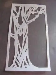 STENCIL Heart Tree Overlay Mylar Airbrush Durable Reusable Overlay L302-823