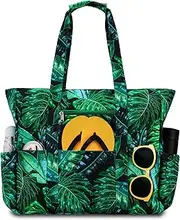 Beach Bags for Women,RAVUO Extra Large Beach Tote with Multiple Pockets Waterproof Sandproof Summer Holiday Handbags for Family