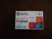 6 Learning Resources Conversation Cubes, Social Dice, Autism Therapy Ice Breaker