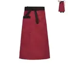 Protective Cooking Gear with Pockets Lint-free Smock Waterproof Half Apron