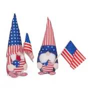 American Independence Day Faceless for Doll Plush Patriotic Gnomes Decorations