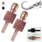 2X Wireless Bluetooth Cell Phone Karaoke Microphone Usb Player Home Speakers Ktv