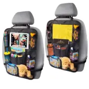 Backseat Car Organizer, Kick Mat Back Seat Protector with Touch Screen Tablet...