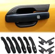 for Ford Ranger Accessories Next Gen 2022 2023 2024 2025 Car Door Handle Cover Scratch Protector Exterior Door Handle Bowl Insert Cover Cup Guard, Matte Black 10PCS